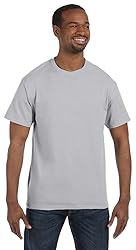 Gildan Men's Heavy Taped Jersey T-Shirt,Ash