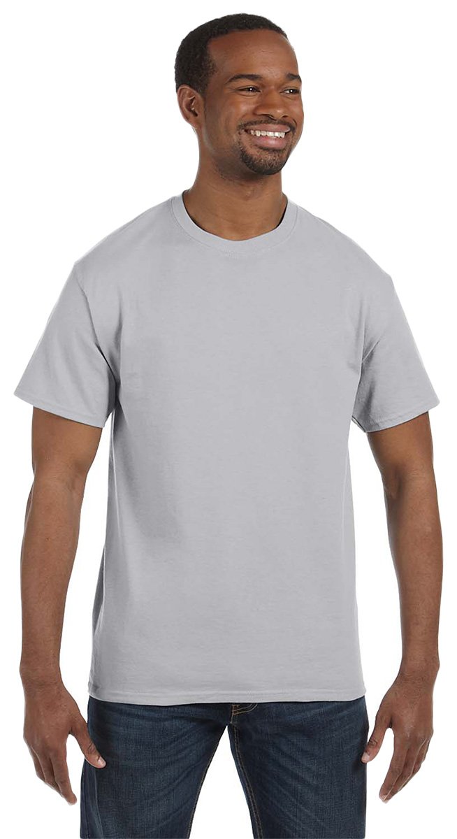 Gildan Men's Heavy Taped Jersey T-Shirt,Ash