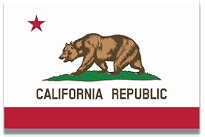 Magnet Me Up California US State Flag Magnet Decal, 4x6 Inches, Heavy Duty Automotive Magnet for Car, Truck, SUV, Any Magnetic Surface, Collectible Souvenir, Show Your State Pride, Crafted in USA