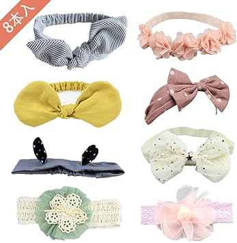 Amazon Vegcoo ベビー ヘアバンド 赤ちゃん ヘアターバン