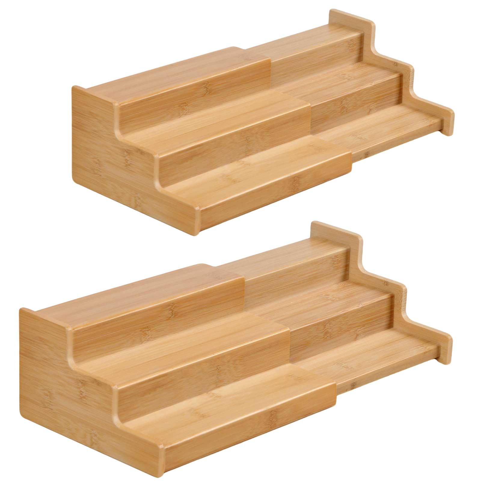 Photo 1 of JinDoWin Spice Rack Organizer For Cabinet, Spice Organization For Cabinet, Spice Rack For Countertop,15.7 Inch Adjustable Seasoning Organizer Spice Organizer (2 Pack, Medium)