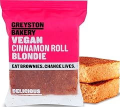 Greyston Bakery Cinnamon Roll Vegan Blondie - Gourmet Food Gift - Preservative Free Certified Kosher - 1 unit Individually Wr