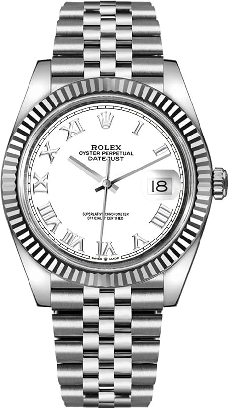 Rolex Datejust 41 White Dial Oyster Bracelet Men's Watch 126334