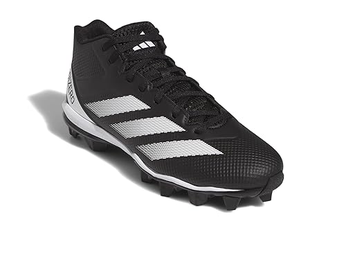 adidas Men's Adizero Spark Molded Football Sneaker, Black