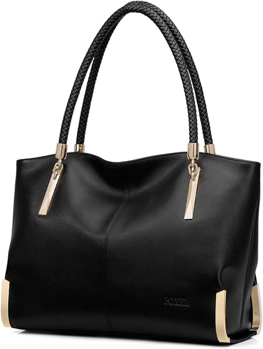 FOXER Leather Handbags for Women, Cow Leather Large