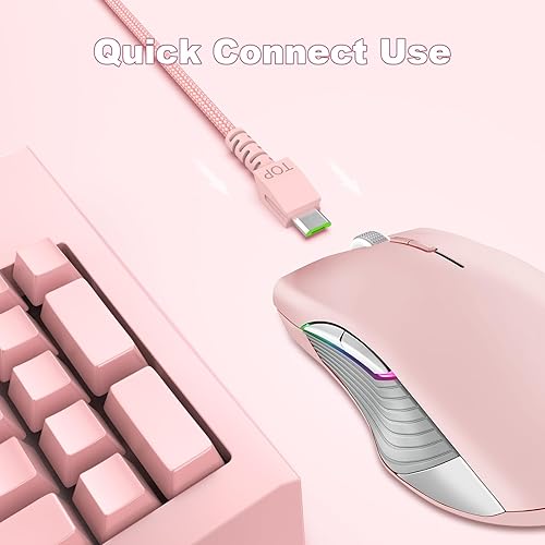 Micro USB Charging Cable For Razer Gaming Mice - 5.9ft Nylon Braided Cord Compatible With Naga Pro, Viper Ultimate