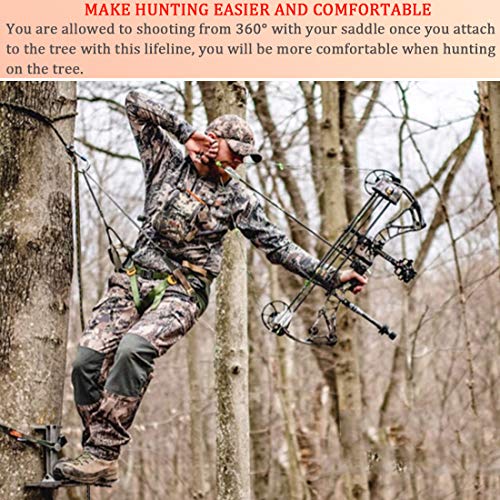 Huntury Treestand Lifeline Rope, for Climbing Stand, Hanging Ladder