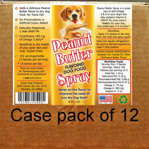 Dog Food Flavor Spray 12-8 Oz. Bottles