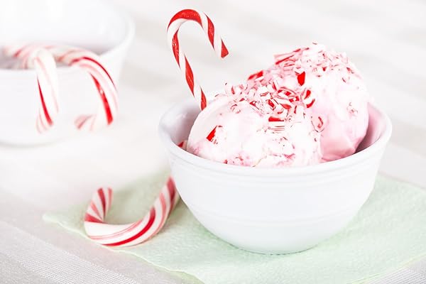 FRUIDLES CRUSHED PEPPERMINT CANDY CANES, CHRISTMAS FLAVOR TOPPINGS, RESEALABLE BAG (HALF-POUND)