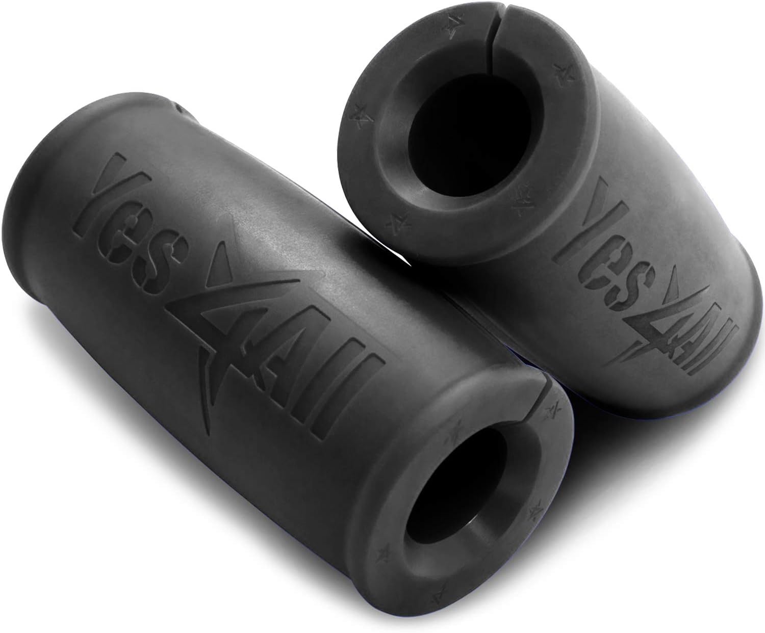 Yes4All Thick Bar Grips / Thick Grips for Barbell, Weight Lifting, Body Building Training – Thick Bar Adapter / Barbell Grips (Black, Set of 2) : Sports & Outdoors