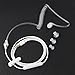 Eoncore Anti-Radiation 3.5mm Air Tube Stereo Earphone Wired Single Earbud in-Ear Vacuum Spiral Conduit Monaural Earpiece with Mic