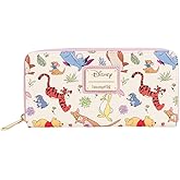 Loungefly Disney Wallet Winnie the Pooh Eeyore Friends Zip Clutch Faux-Leather