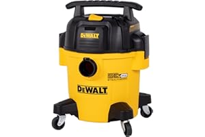 DEWALT 5 Gallon STEALTHSONIC Shop Vacuum Wet and Dry, Powerful Suction & Portable Shop Vac with Attachments, Ultra Quiet Wet Dry Vac for Home, Garage, Car, Workshop, Jobsite, DXV05P-QT, 4 Peak HP
