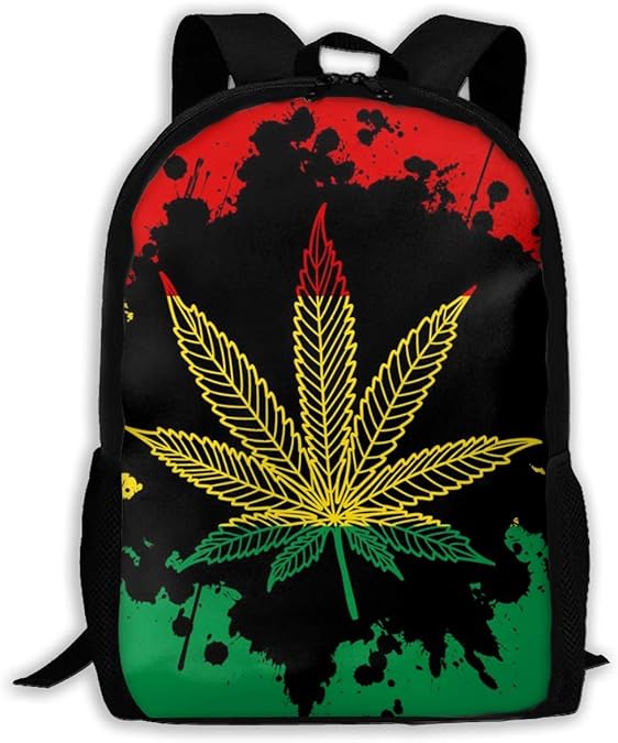 Marijuana Jamaica Fashion Travel Backpacks Cool Backpacks Laptop