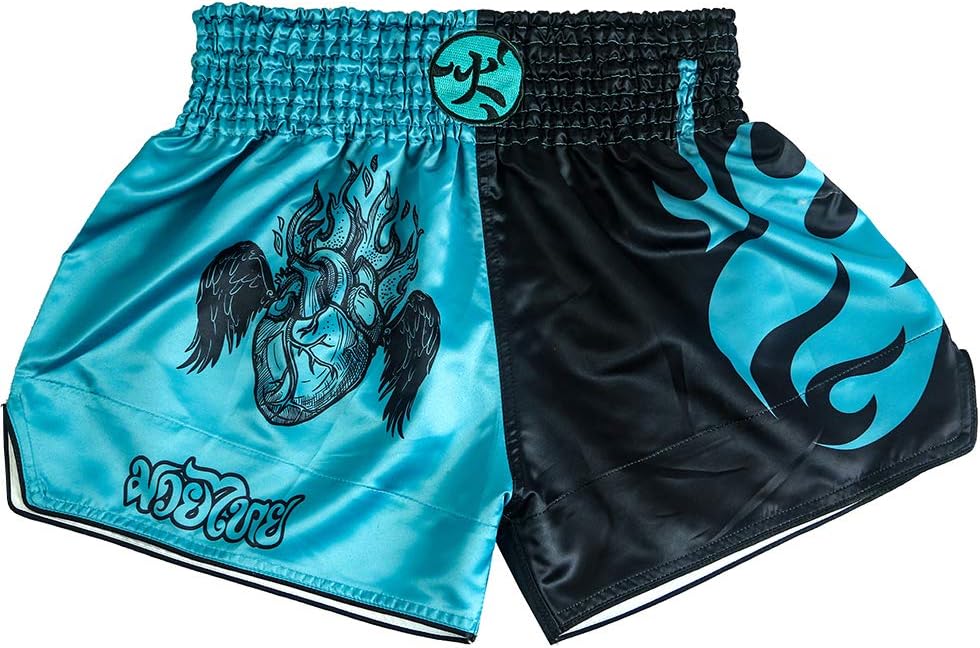 HUOLEIMuay Thai Shorts for Men and Women, High Grade MMA Gym Boxing Kickboxing Shorts.
