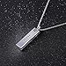 For Flex 2 Bands ,VEAQEE Jewely Necklace Stainless Steel Accessory Metal Pendant for Flex 2 Tracker (silvery)