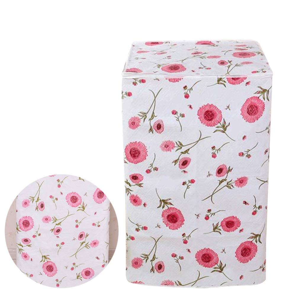1pc Waterproof Cover Printing Durable Practical Dust Cover Dust Proof for Washing Machine Protecting Daily Life Home