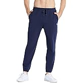 baleaf Men's 27" Cotton Sweatpants Sports Running Hiking Joggers Pants Lightweight Lounge Pocketed Pajamas 7/8 Length