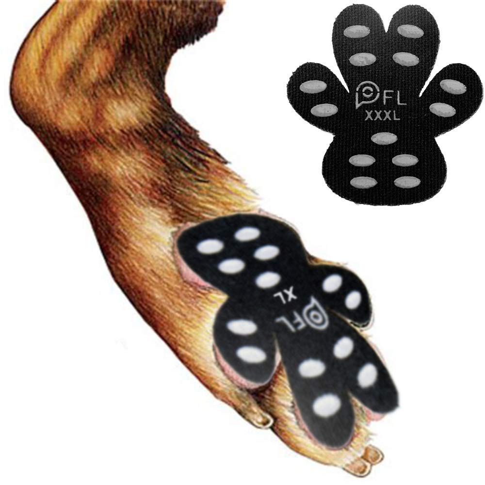 Dog Paw Protection AntiSlip Traction Pads with Grips, 24 Pieces Self
