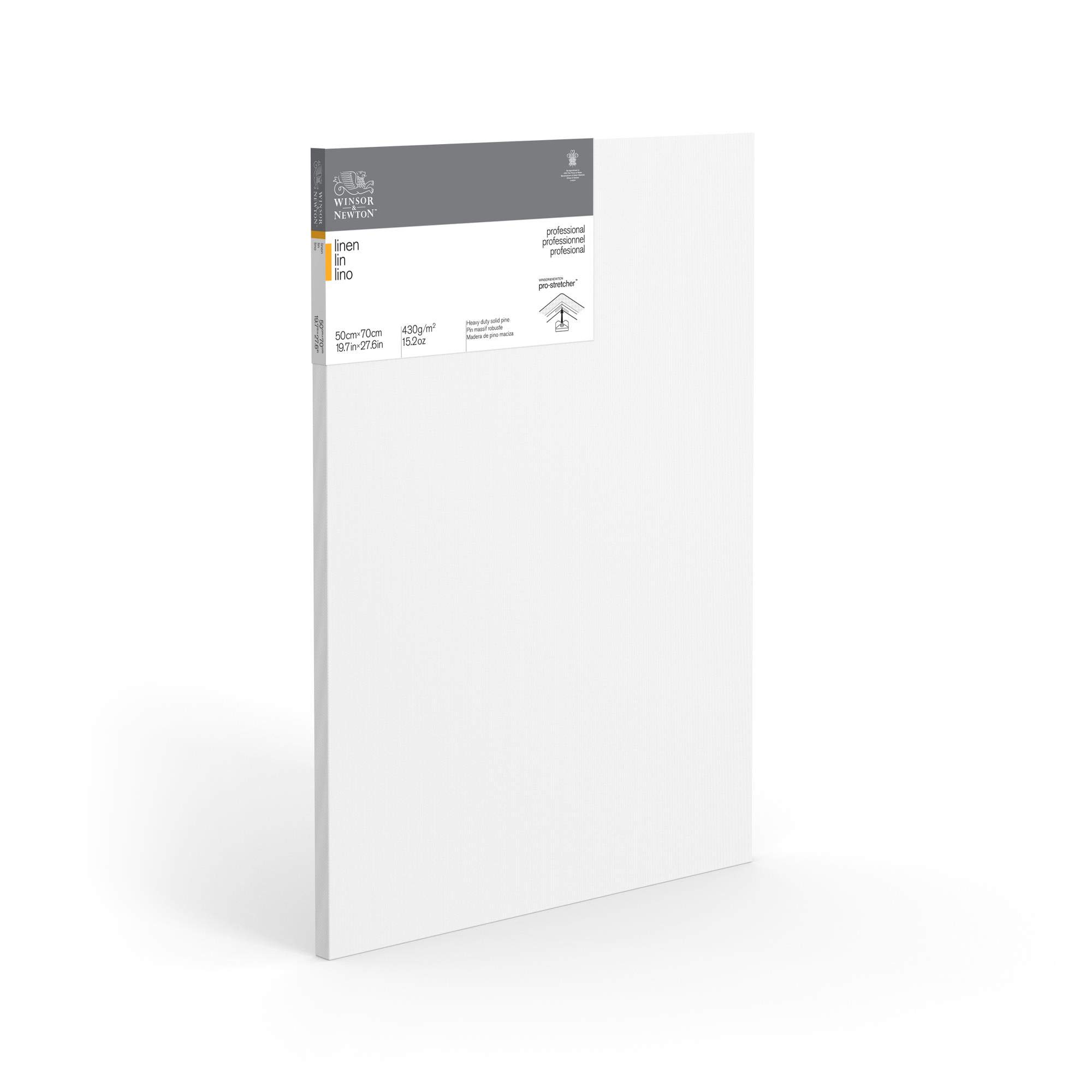 Winsor & Newton 6204001 Professional Canvas Stretcher Frame, 465 g/m², Triple Primed, Medium Grit, Ideal for Oil and Acrylic Paints - 100 x 100 cm 6204014 White Extra Large