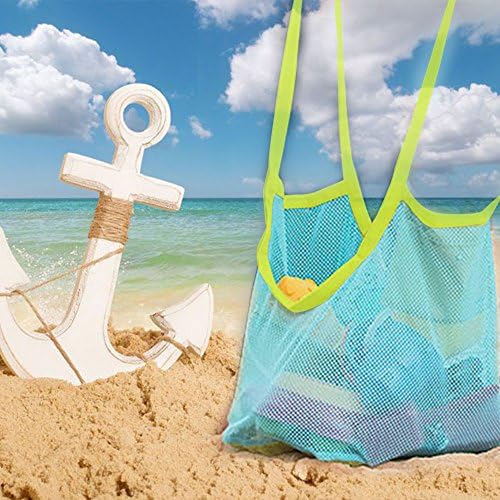 Willrise Supply 1 Beach Large Mesh Tote Backpack Towels Swim and Pool Toys Balls Storage Bags Packs, Stay Away from Sand and Wat