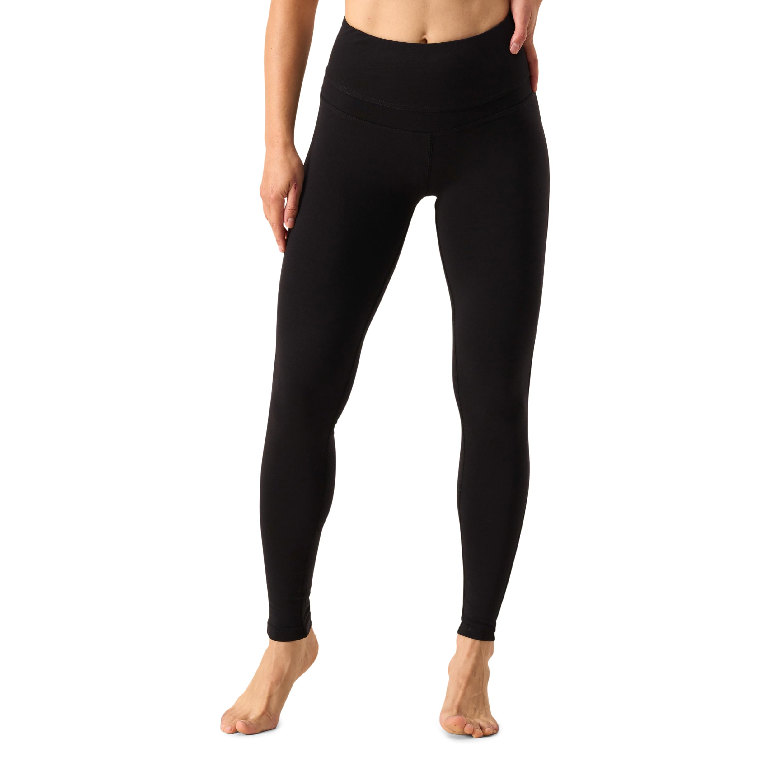 Photo 1 of Women's Flex Merino Legging by Woolly | RWS Certified | Ultra-Soft, Breathable, Seattle Designed - Black - M