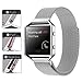 Aisun Accessories Band, Magnet Lock Milanese Loop Stainless Steel Bracelet Strap Band for Fitbit Blaze Smart Fitness Watch(White)