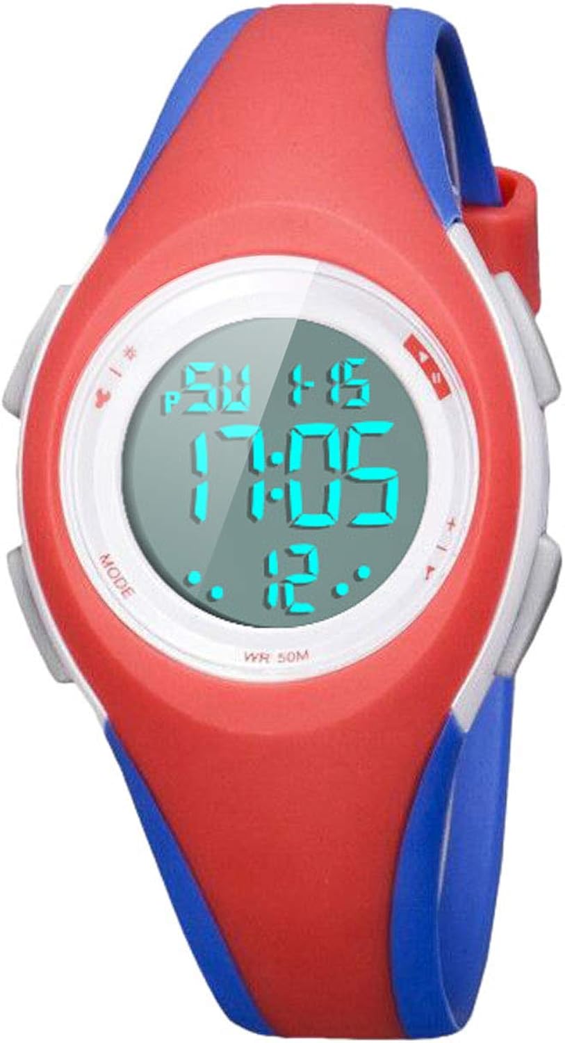 Kid Watch Sport LED Alarm Stopwatch Digital Child Quartz