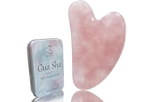 BLHLA Gua Sha Facial Tools for Skin Care Massage Tools for Self Care Jade Body GuaSha Stone Spa Kit Face Sculpting Tool for Beauty Puffiness Reduction Muscle Tension Relief Jawline Sculptor (Pink)