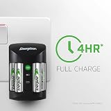 Energizer Recharge Pro Charger for AA/AAA NiMH Batteries with 4 Batteries view 4