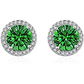Cubic Zirconia Stud Earrings 1 Carat Simulated Diamond Earrings Sparkly Studs Earrings Cz Studs Earrings For Women