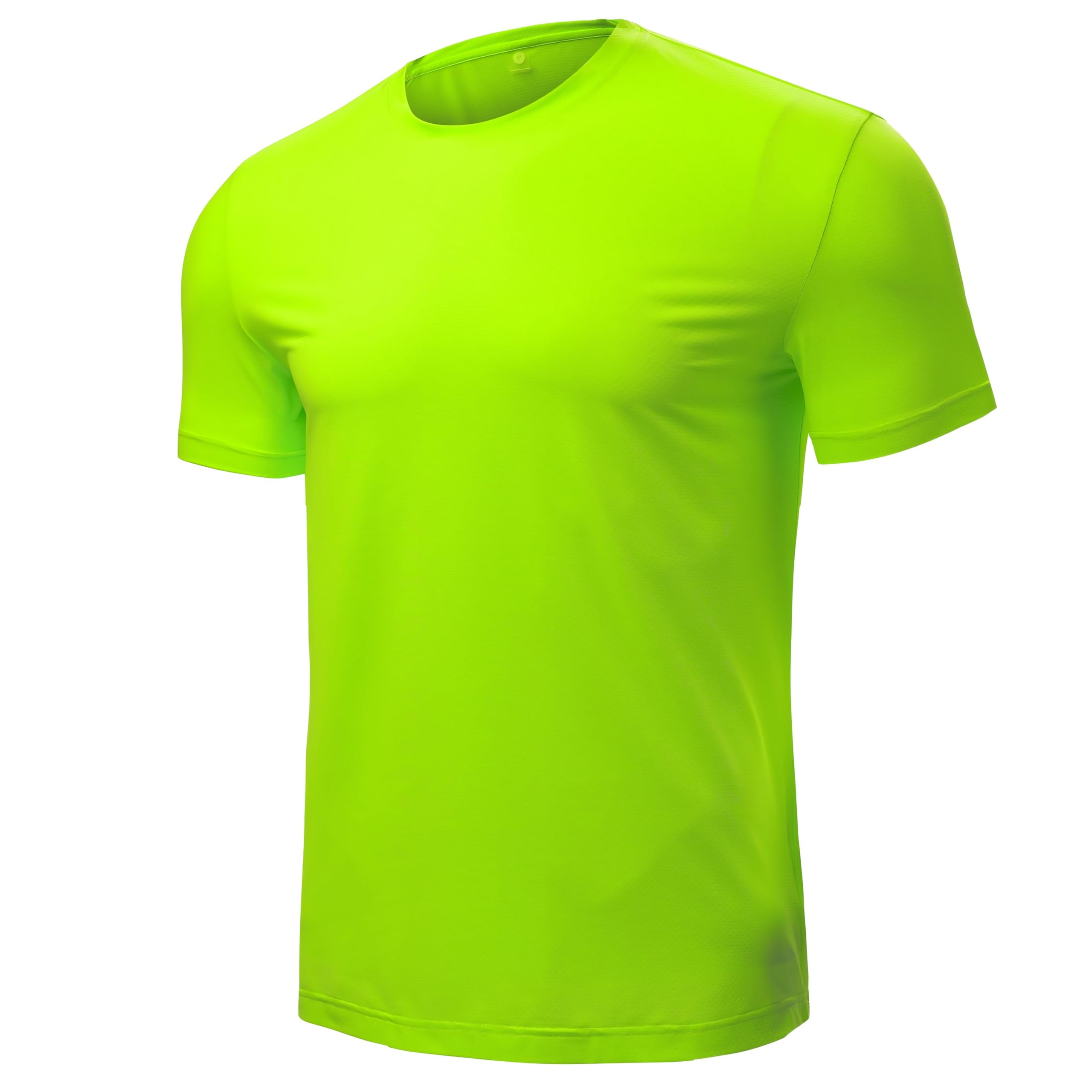 Men’s Neon-Green Short Sleeve Quick Dry Moisture