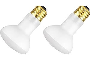 OHLECTRIC 50W Incandescent Appliance/Popcorn Bulb Replacement for S4886, Reflector Flood Light Bulb Shatterproof Popcorn Mach