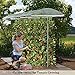 YIDIE Sturdy Metal Garden Plant Stakes 4 Ft Plastic Coated Steel Plant Sticks,Pack of 25