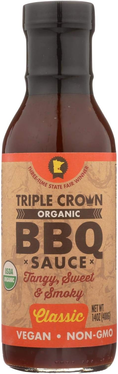 Triple Crown, Organic BBQ Sauce - Classic, 14 oz