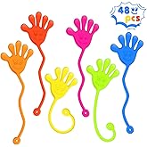 Kickidz 48PCS Sticky Hands Bulk Party Favors for Kids 4-8 8-12 Stretchy Sticky Hand Fidget Toys Kids Goodie Bag Stuffers Trea