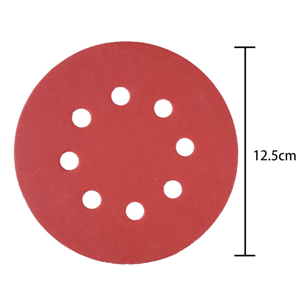 AUSTOR 100 Pieces 8 Holes Sanding Discs, 5 Inch Hook and Loop 1000/1200