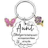 Coolvy Thank You Gifts for Women Bestie Best Friend Aunt Sister Mom Appreciation Birthday Christmas Valentines Gift Keychain