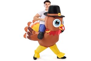 Stegosaurus Inflatable Turkey Costume for Adult Thanksgiving Costumes Men Women Halloween Costumes Funny Blow Up Costume for Cosplay