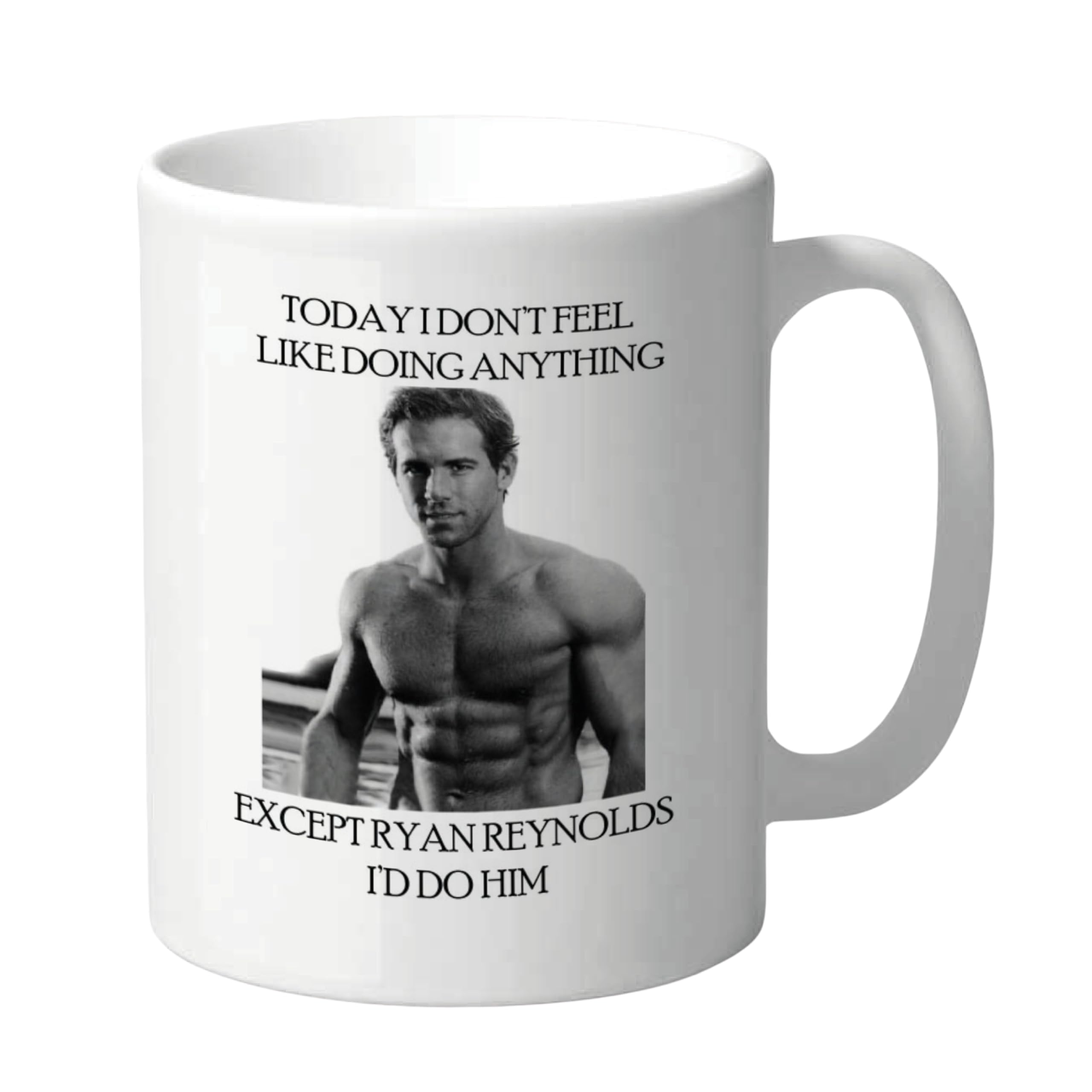 Cheeky Chops Funny Ryan Reynolds Mug Rude Coffee Cup for Women Men Novelty Celebrity Crush