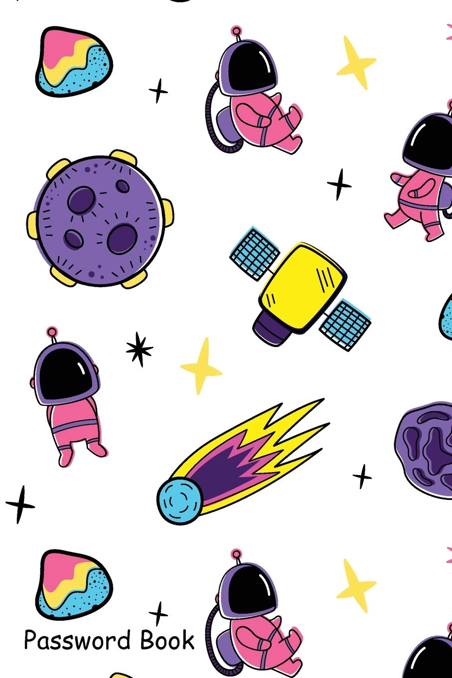 Password Book: Include Alphabetical Index With Space Elements