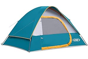 UNP Camping Tent 4 Person, Waterproof Windproof Tent with Rainfly Easy Set up-Portable Dome Tents for Camping