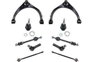 TRQ Front Steering & Suspension Kit Ball Joint Control Arm with Ball Joint Sway Bar Stabilizer Link Tie Rod Compatible with 2013-2018 Ram 1500 2019-2022 1500 Classic