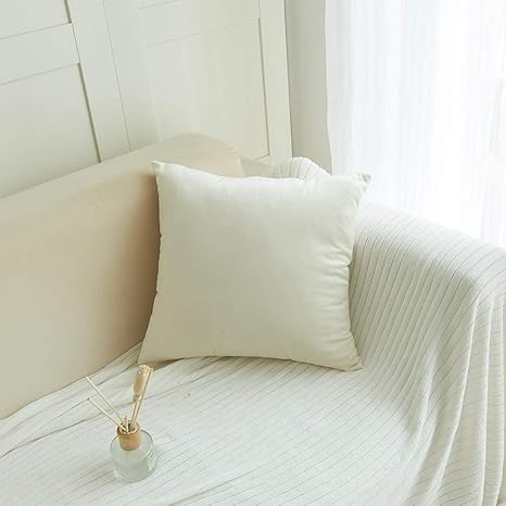 Buy Faironly Solid Color Soft Short Plush Pillow Cover For Sofa