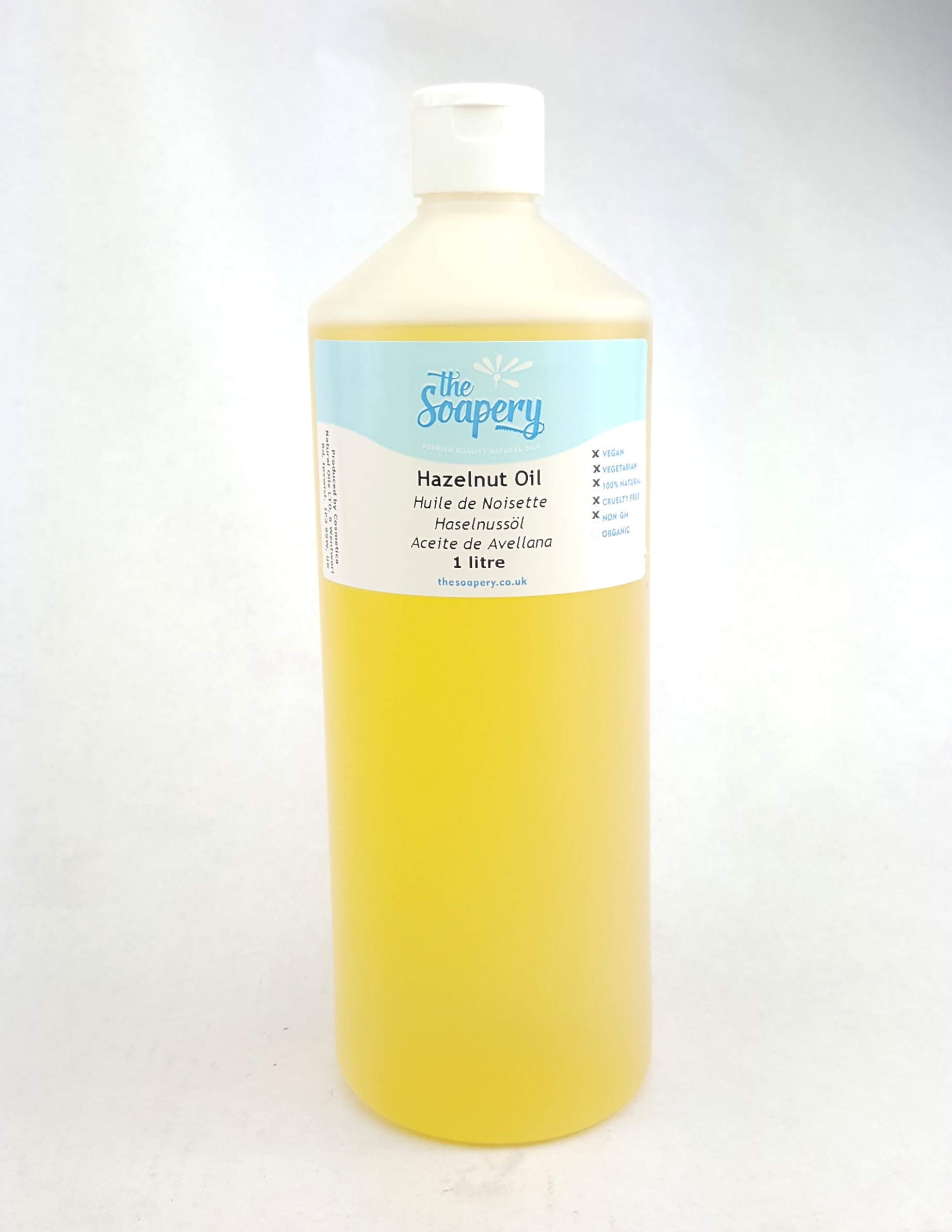 Hazelnut Oil 1 litre - 100% Pure Carrier Oil