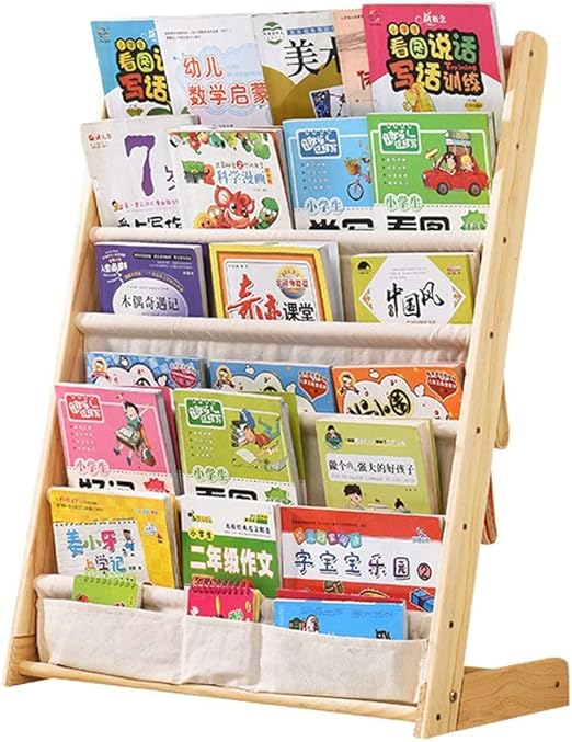 Children S Bookshelf Wooden Cartoon Bookshelf Kindergarten Bookcase Primary School Simple Magazine Rack Home Storage Rack Color B Size 60x30x79cm Amazon Ca Home Kitchen