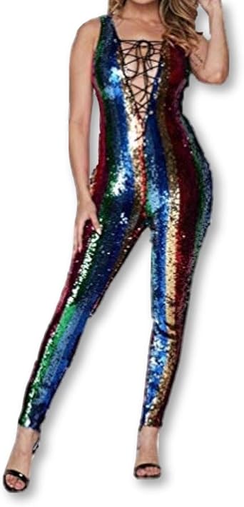 sequin bodycon jumpsuit