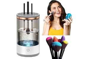 vizethru Electric Makeup Brush Cleaner Cosmetic Brush Cleaner 2024 New Automatic Spinning Makeup Brush Cleaner Fit For All Size Makeup Brush (one pack)