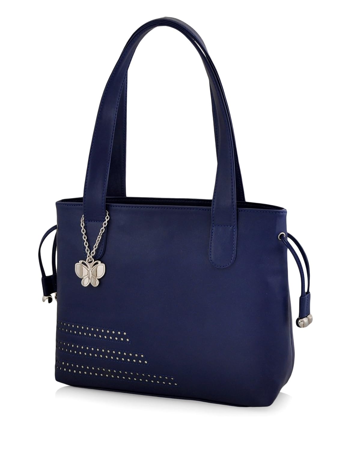 butterflies women's handbag (blue) (bns 0608bl)