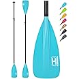 OCEANBROAD SUP Paddle - Adjustable Stand-Up Paddle for Paddleboard Kayak, Adjustable Aluminum Alloy Shaft with Reinforced Nylon Blades
